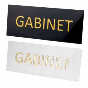 Tabliczka na drzwi GABINET