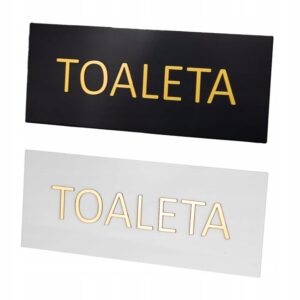 tabliczka na drzwi toaleta