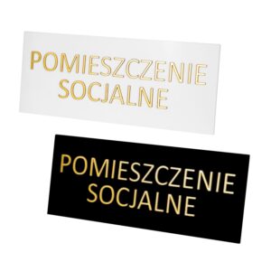 Tabliczka na drzwi POMIESZCZENIE SOCJALNE
