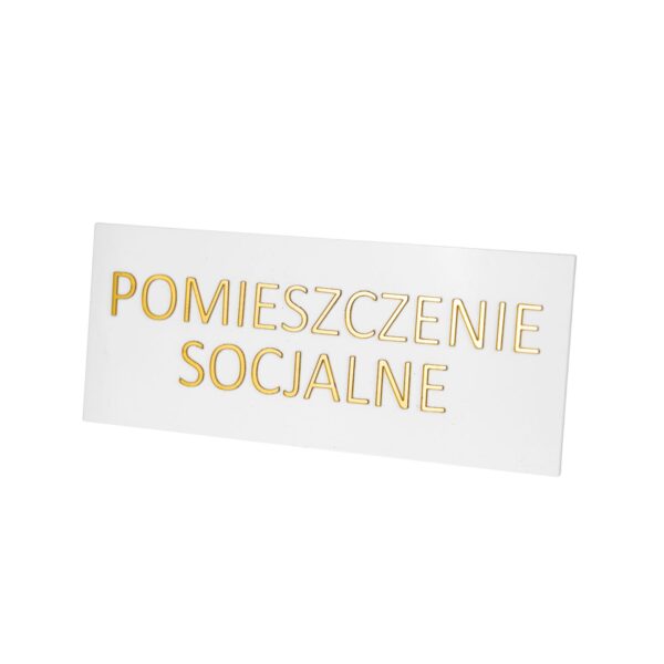 Tabliczka na drzwi POMIESZCZENIE SOCJALNE - obrazek 3