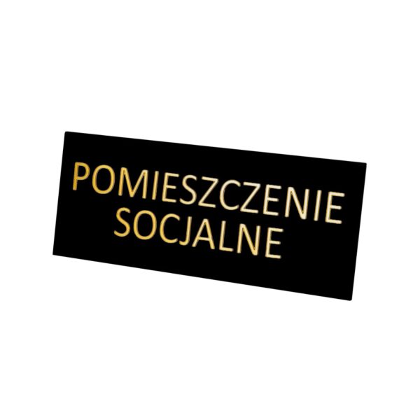 Tabliczka na drzwi POMIESZCZENIE SOCJALNE - obrazek 2