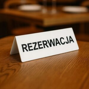 Tabliczka informacyjna REZERWACJA
