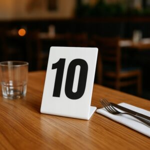 Numerki na stoliki do restauracji