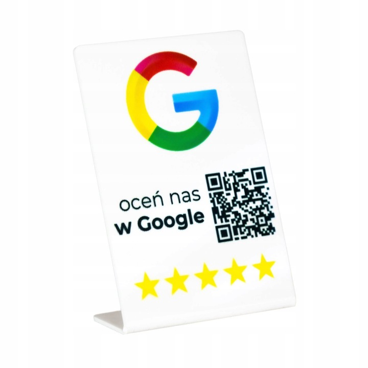Tabliczka do wystawiania opinii Google