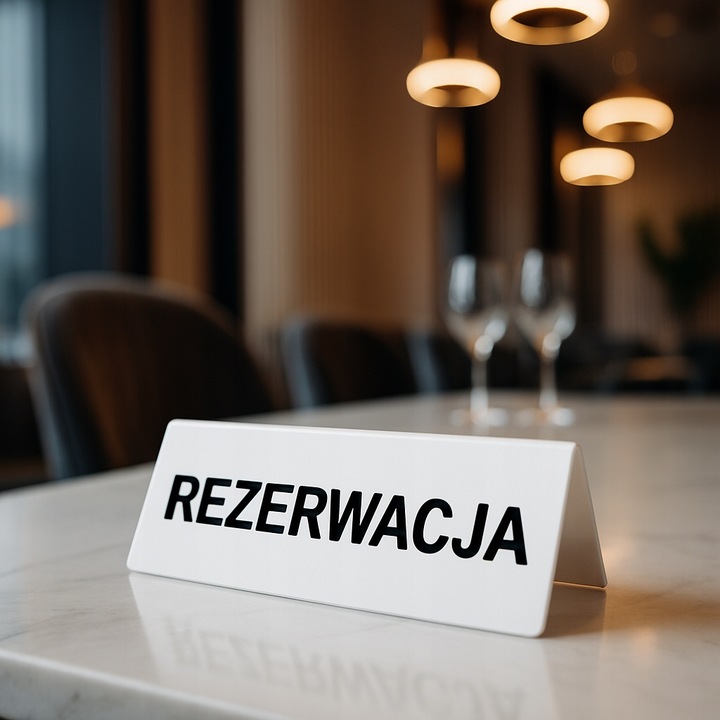 Tabliczka informacyjna REZERWACJA - obrazek 3
