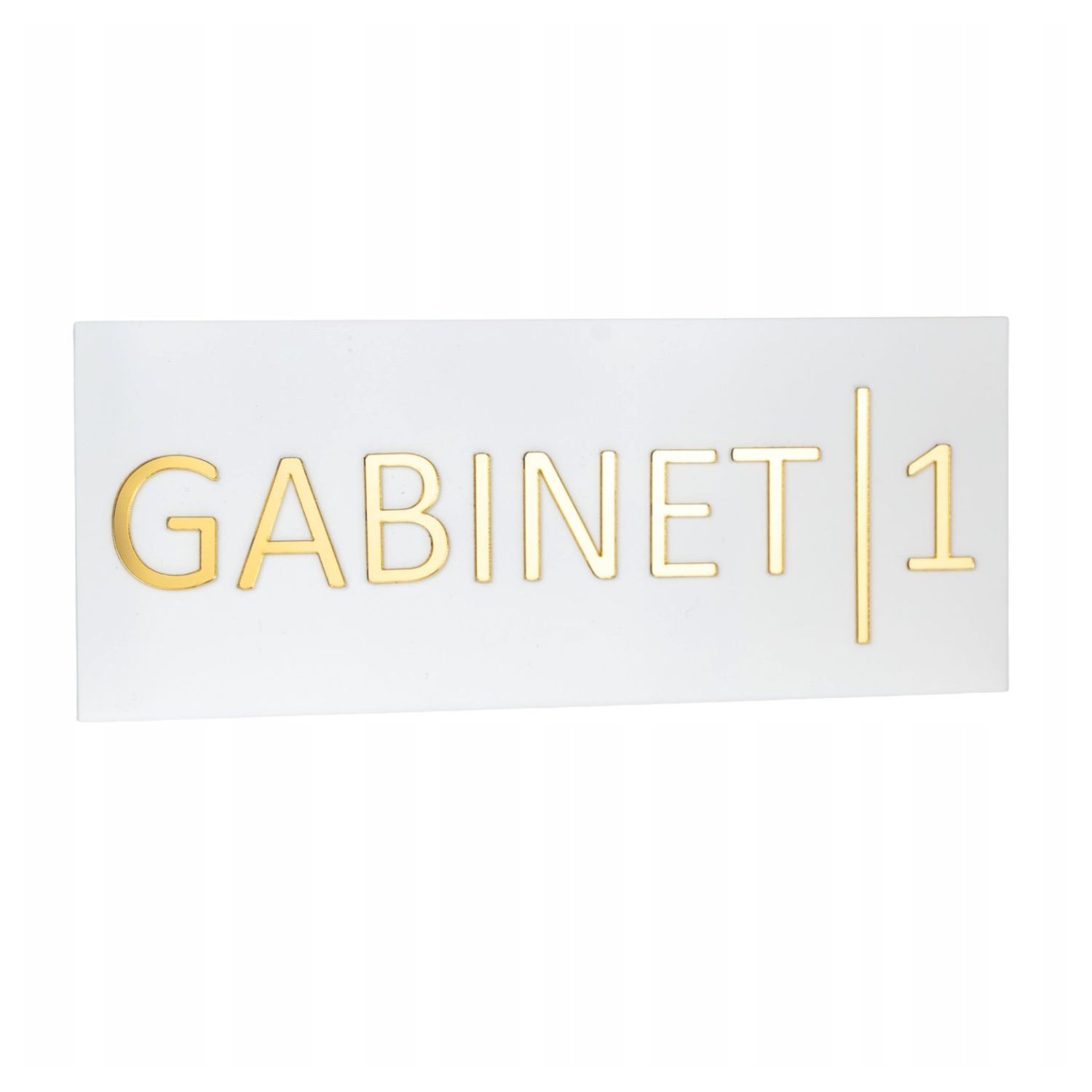 Tabliczka na drzwi GABINET z numerem - obrazek 2