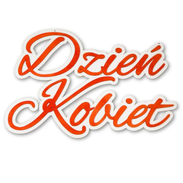 Koszyk Napis na ściankę Dzień Kobiet