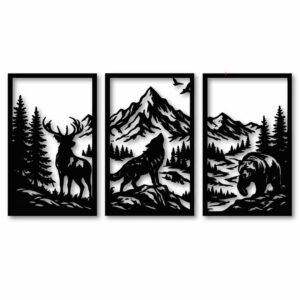Obraz ażurowy na ścianę - GÓRY I LAS