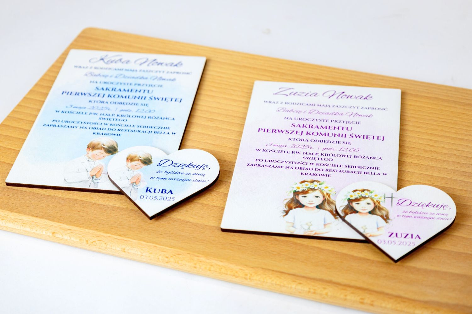 Zaproszenie na Komunię - personalizowane UV - obrazek 5