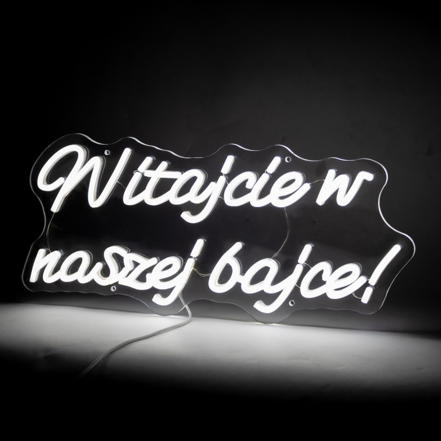 Napis neon LED - Witajcie w naszej bajce - obrazek 3
