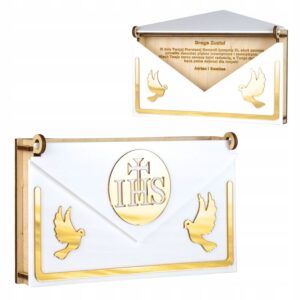 Pudełko Koperta - Prezent na Komunię