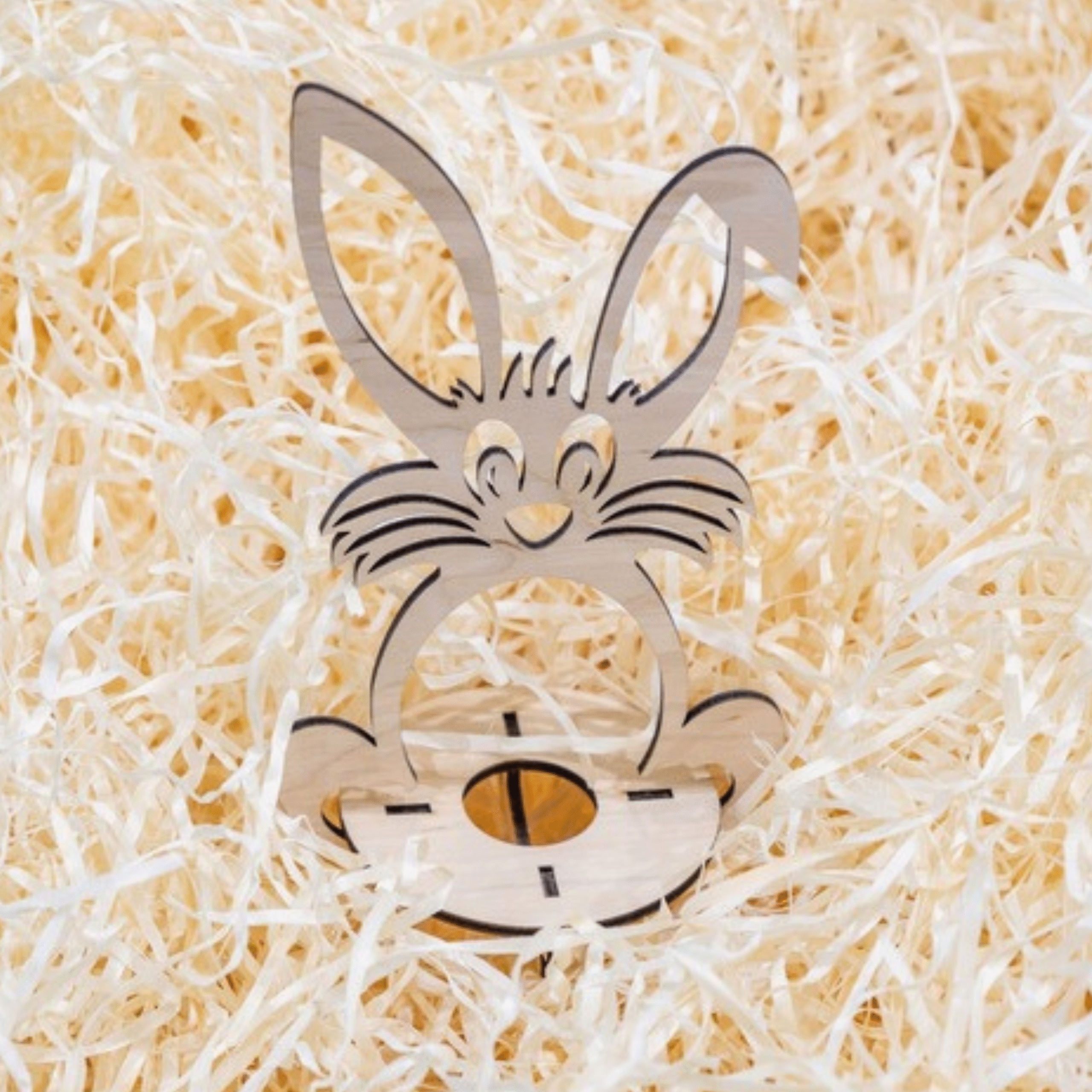 Królik - stojak na jajko - obrazek 2