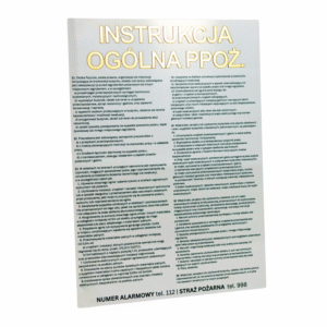 Instrukcja OGÓLNA PRZECIWPOŻAROWA
