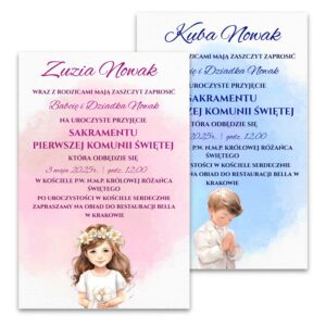 Zaproszenie na Komunię