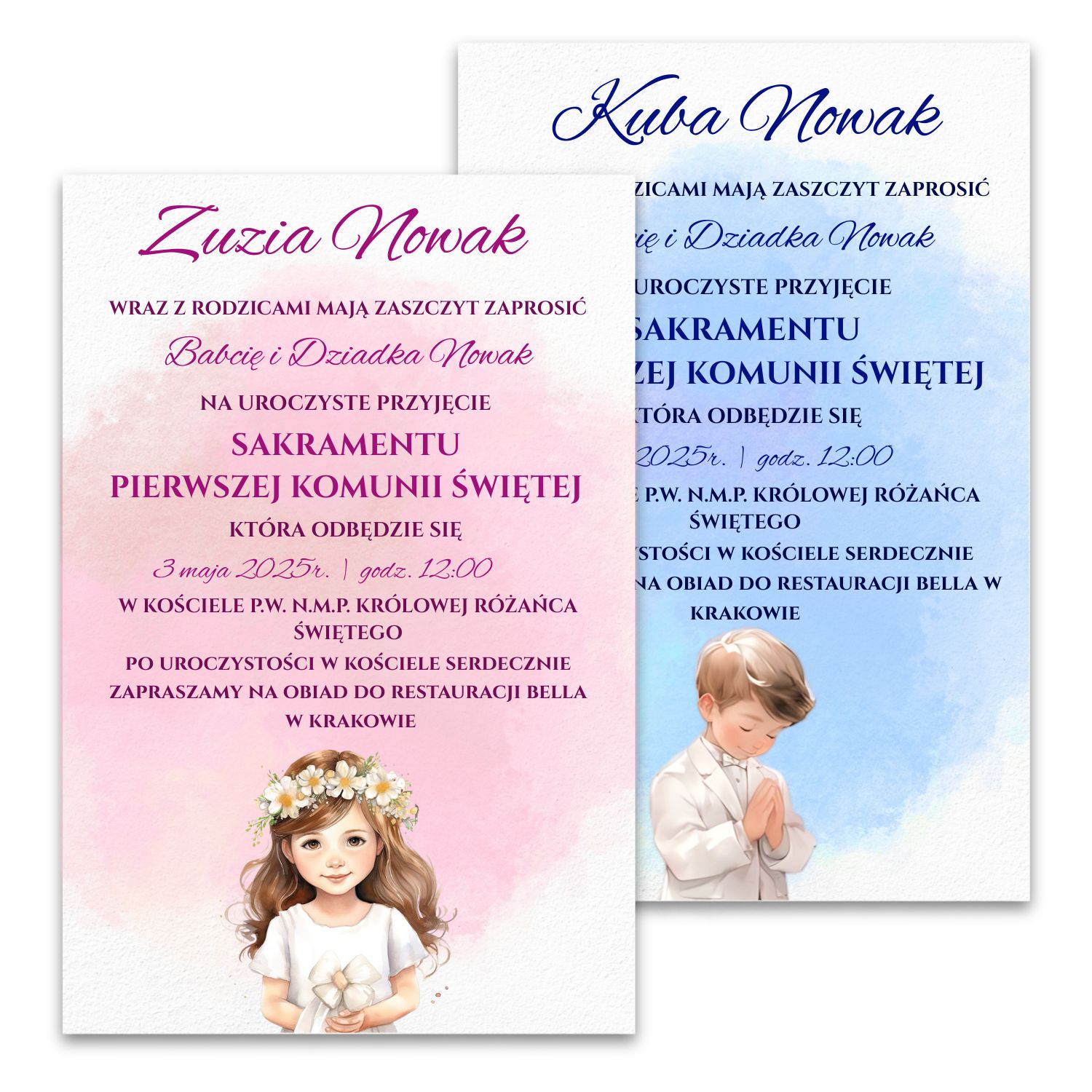Zaproszenie na Komunię