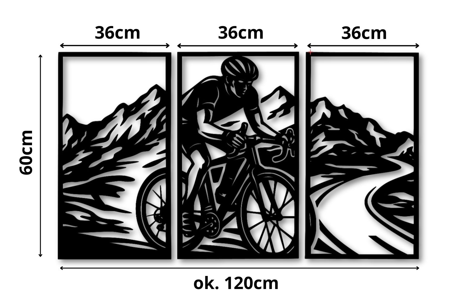 Obraz ażurowy na ścianę - KOLARZ - obrazek 5
