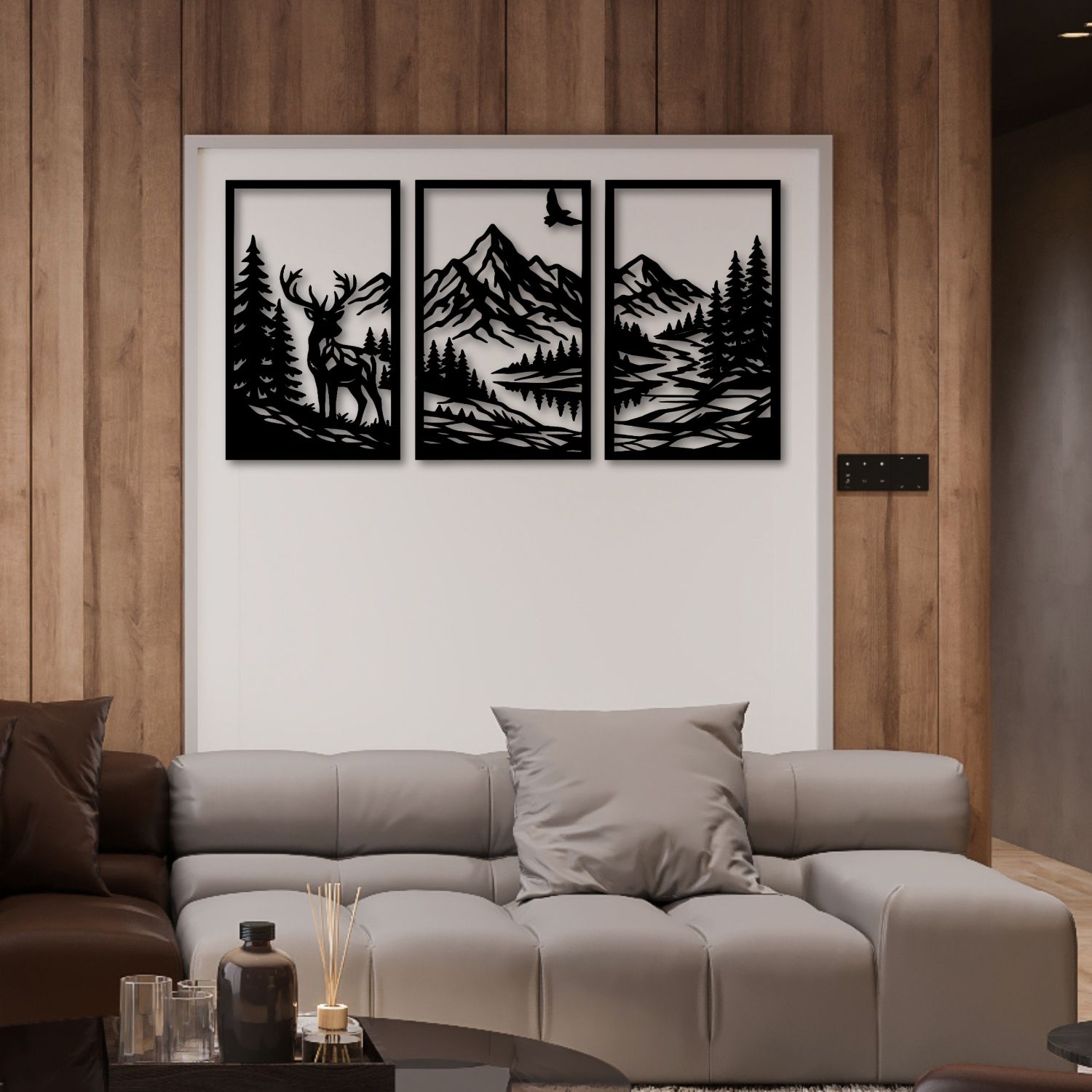 Obraz ażurowy na ścianę - GÓRSKI KRAJOBRAZ - obrazek 2