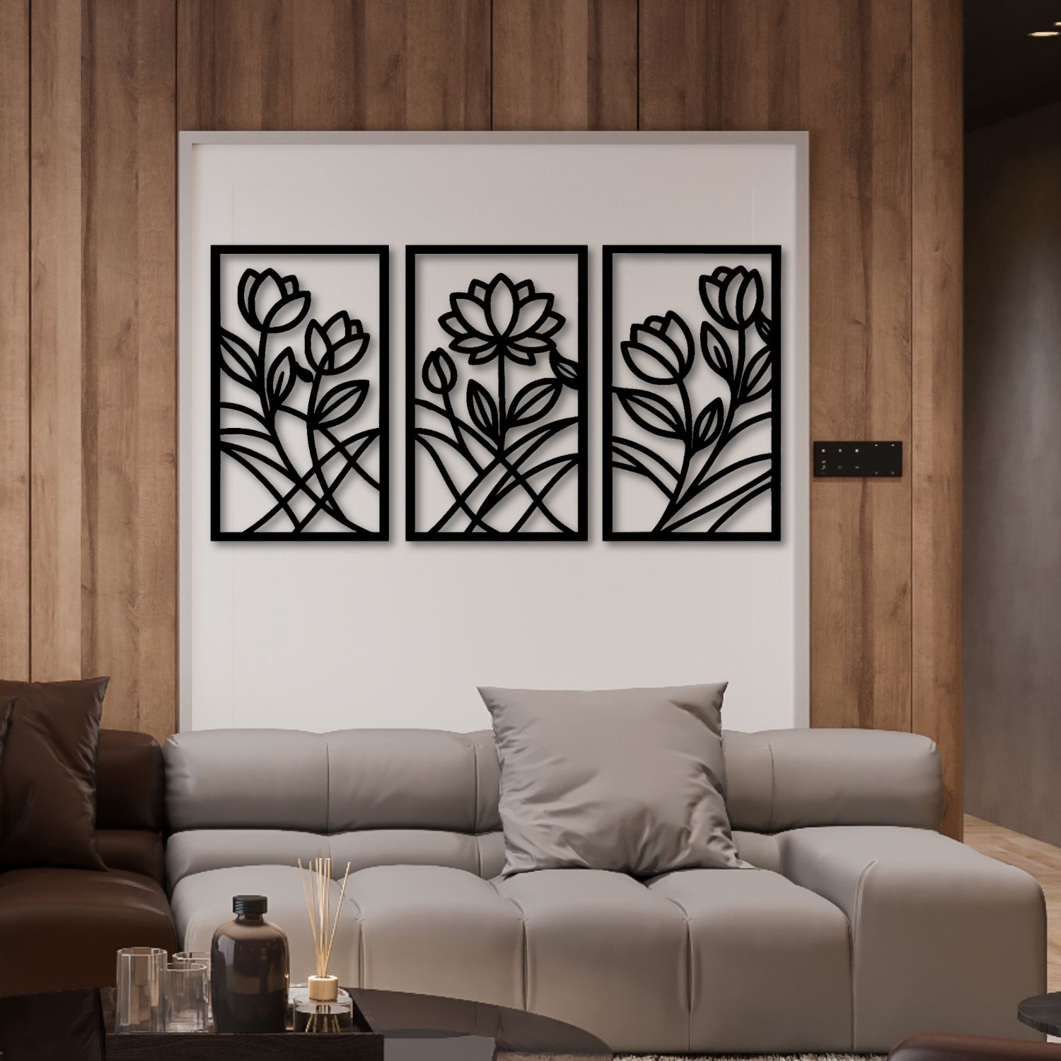 Obraz ażurowy na ścianę - KWIATY - obrazek 3