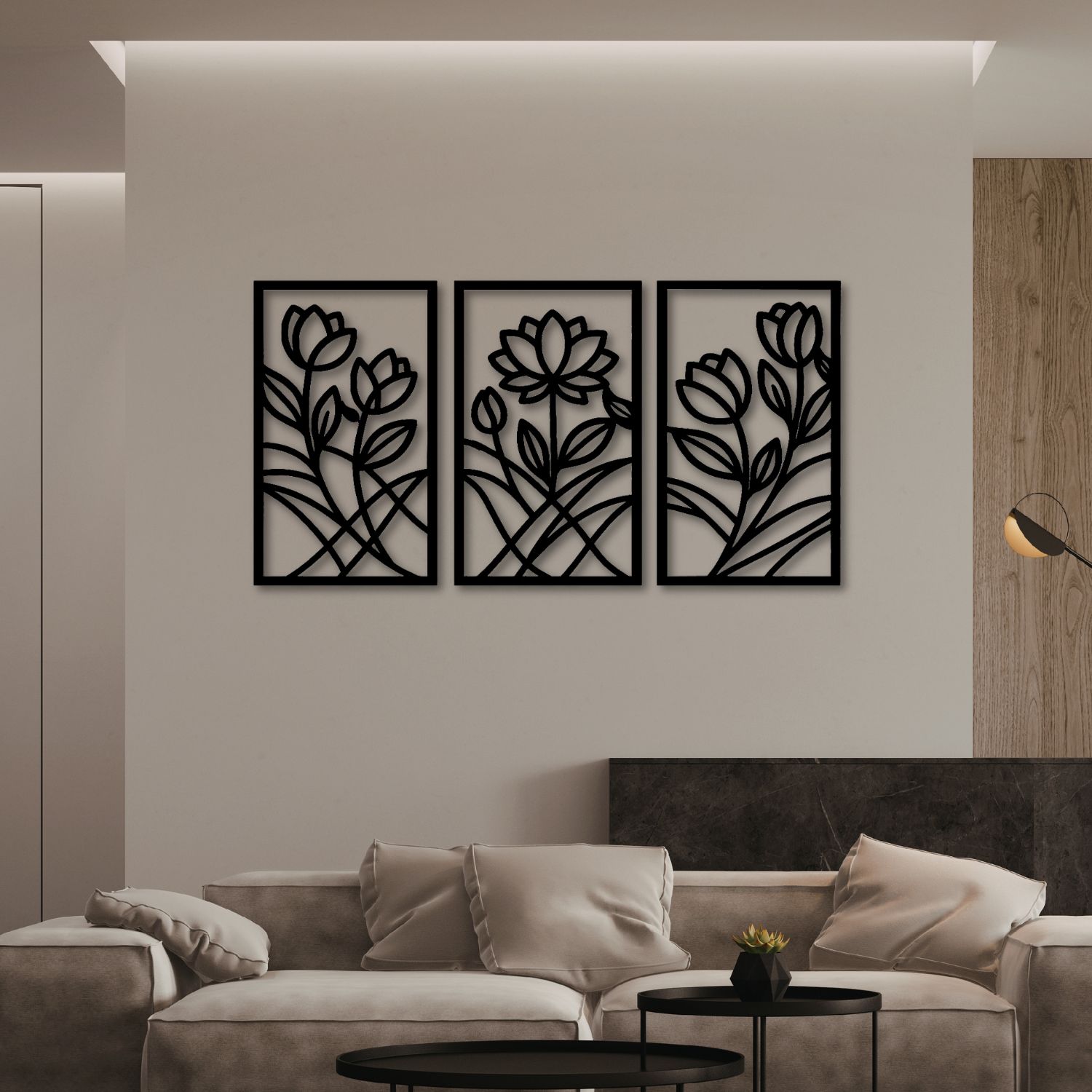 Obraz ażurowy na ścianę - KWIATY - obrazek 2