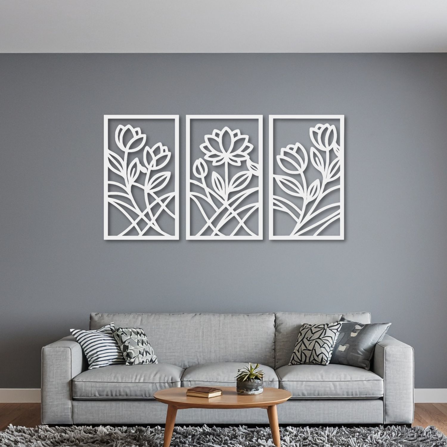 Obraz ażurowy na ścianę - KWIATY - obrazek 4