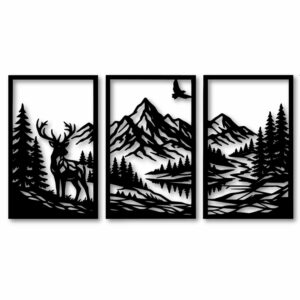 Obraz ażurowy na ścianę - GÓRSKI KRAJOBRAZ